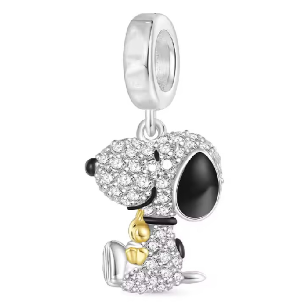 New Snoopy 925-Charm Bead Fit Original Pandora Bracelet